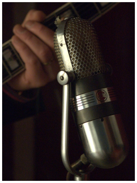 guitar and microphone